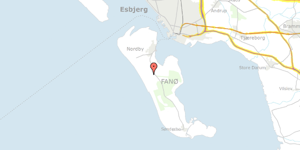 Trafikstøjkort på Gøgevej 21, 6720 Fanø