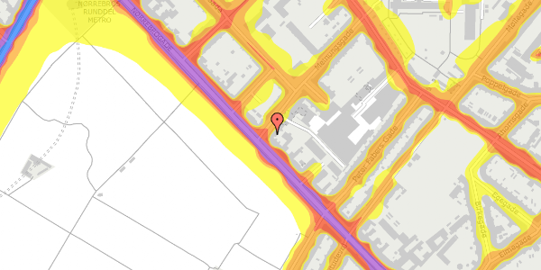 Trafikstøjkort på Meinungsgade 2, 2200 København N