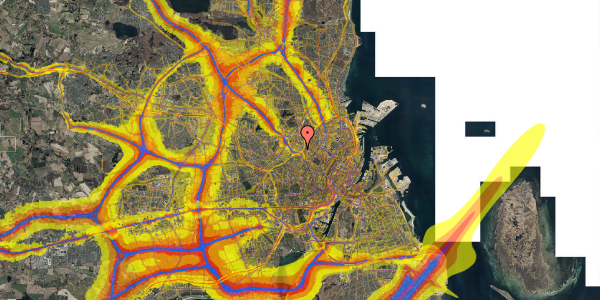 Trafikstøjkort på Glentevej 47, st. th, 2400 København NV