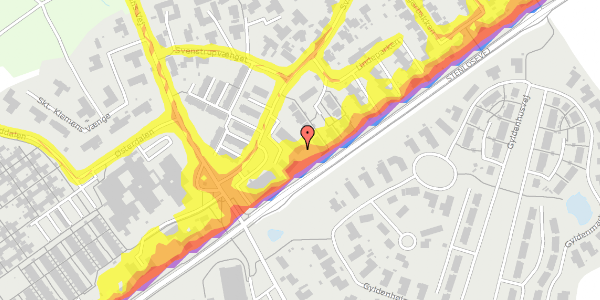 Trafikstøjkort på Svenstrupvej 90, 5260 Odense S