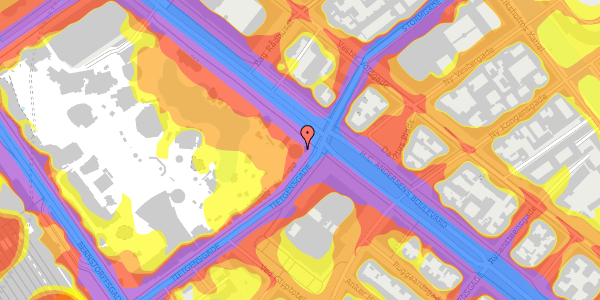 Trafikstøjkort på H.C. Andersens Boulevard 28, 1553 København V