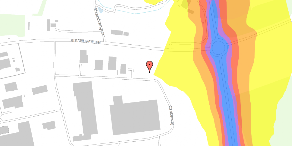 Trafikstøjkort på Centervej 40, 3600 Frederikssund