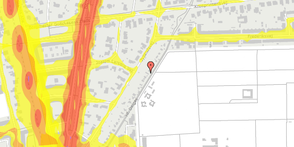 Trafikstøjkort på Hf. Dalgas 26, 2000 Frederiksberg