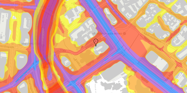 Trafikstøjkort på Jernbanegade 5, 1608 København V