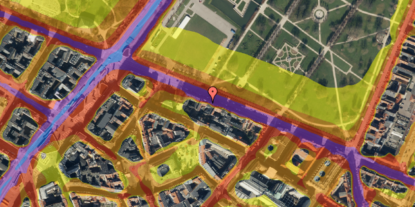 Trafikstøjkort på Gothersgade 105, 1. th, 1123 København K