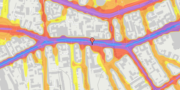 Trafikstøjkort på Vesterbrogade 59, 1620 København V