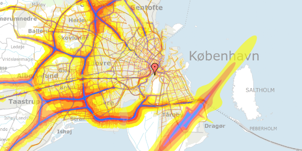 Trafikstøjkort på Kalvebod Brygge 45, 2. mf, 1560 København V