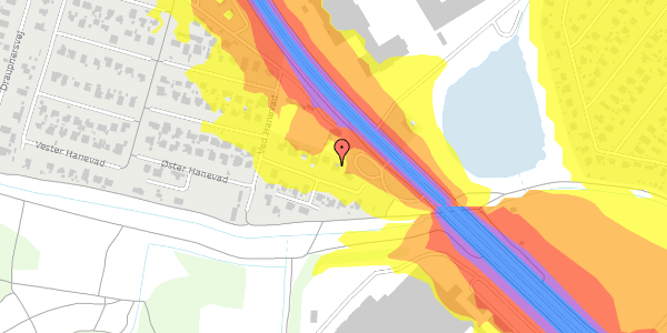 Trafikstøjkort på Øster Hanevad 47, 2740 Skovlunde