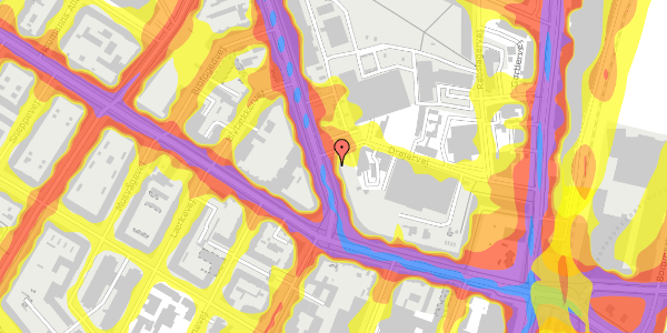 Trafikstøjkort på Frederiksborgvej 12, 2400 København NV