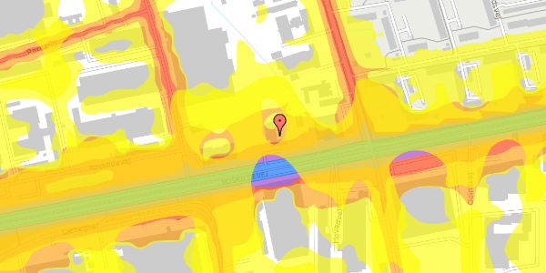 Trafikstøjkort på Roskildevej 2, 2620 Albertslund