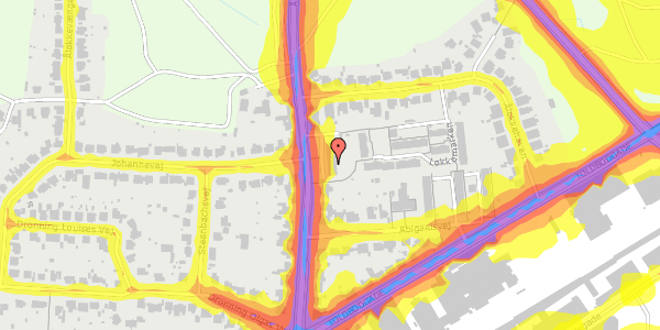 Trafikstøjkort på Åløkke Allé 35A, st. tv, 5000 Odense C