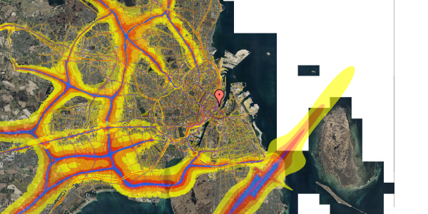 Trafikstøjkort på Nikolaj Plads 32, 2. th, 1067 København K