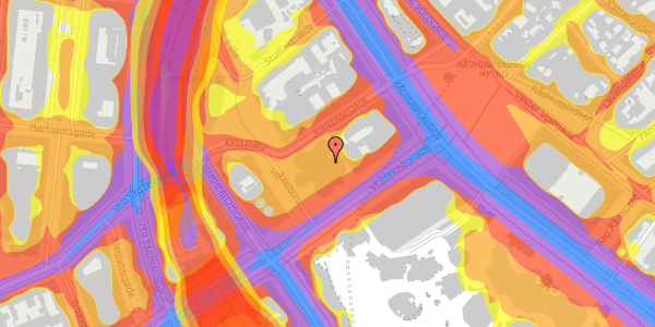 Trafikstøjkort på Axeltorv 2E, 1609 København V