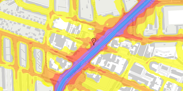 Trafikstøjkort på Dortheavej 57, 2400 København NV