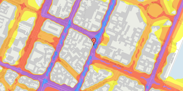 Trafikstøjkort på Bredgade 35A, 1260 København K