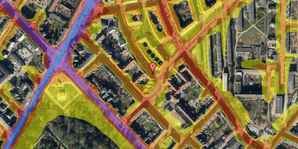 Trafikstøjkort på Stevnsgade 3, 2200 København N