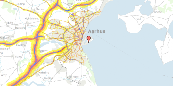 Trafikstøjkort på Manilavej 2, 4. , 8000 Aarhus C