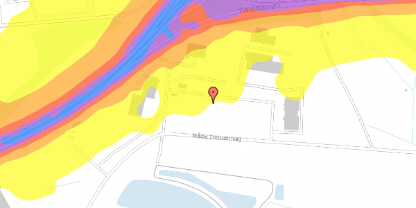 Trafikstøjkort på Måde Industrivej 30, 6705 Esbjerg Ø