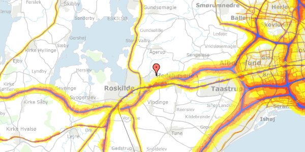 Trafikstøjkort på Toppen 151, 4000 Roskilde