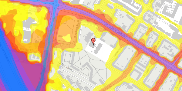 Trafikstøjkort på Frederikssundsvej 79B, st. , 2400 København NV