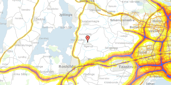 Trafikstøjkort på Søengen 11B, 4000 Roskilde