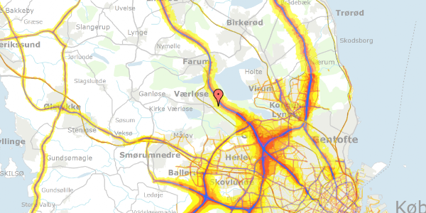 Trafikstøjkort på Bøgemosen 2X, 3500 Værløse