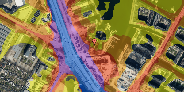 Trafikstøjkort på Frederikskaj 2C, 2450 København SV