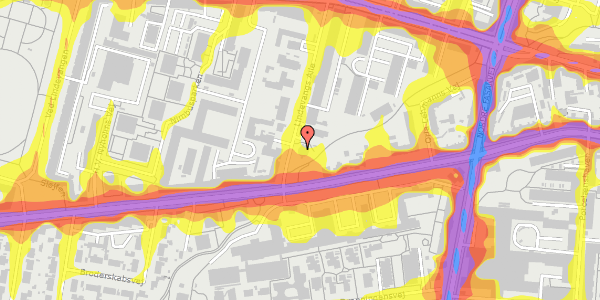 Trafikstøjkort på Lindevangs Alle 2, st. , 2000 Frederiksberg