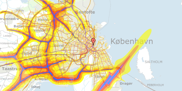 Trafikstøjkort på Købmagergade 9, 4. tv, 1150 København K