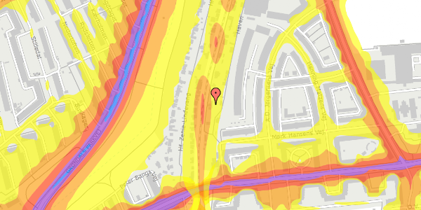 Trafikstøjkort på Haven 18, 2000 Frederiksberg