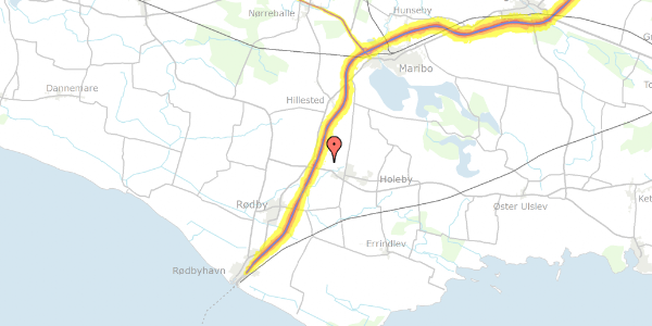 Trafikstøjkort på Flensbjerg 2, 4960 Holeby