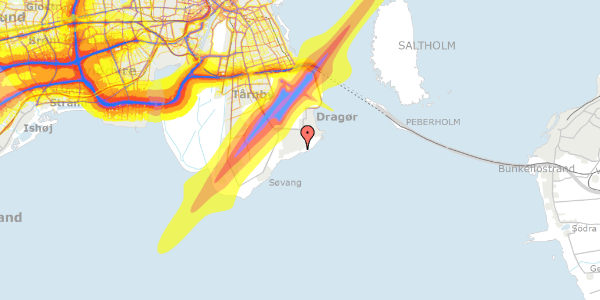 Trafikstøjkort på Vierdiget 178, 2791 Dragør