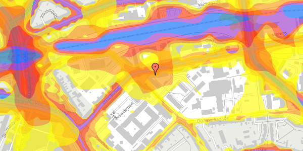 Trafikstøjkort på Østergade 41, st. 5, 5000 Odense C