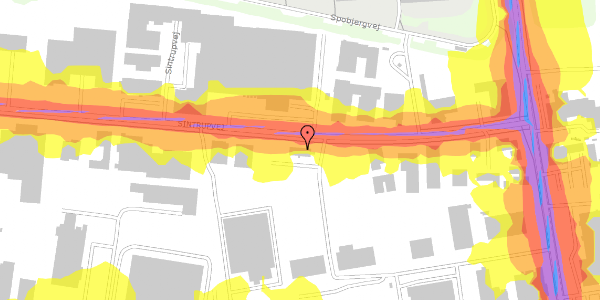 Trafikstøjkort på Sintrupvej 13, 1. , 8220 Brabrand