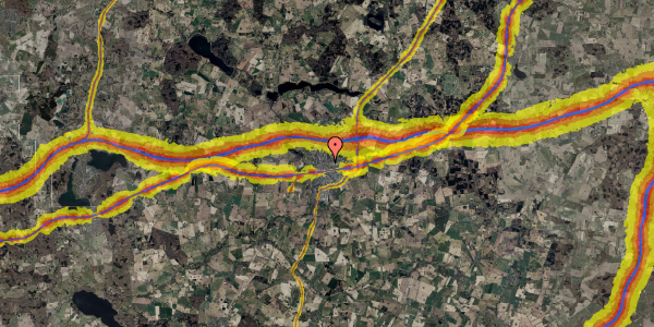 Trafikstøjkort på Køgevej 19, 4100 Ringsted