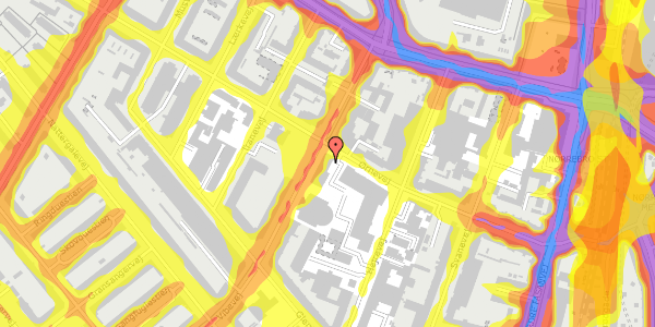 Trafikstøjkort på Ørnevej 37, 2400 København NV