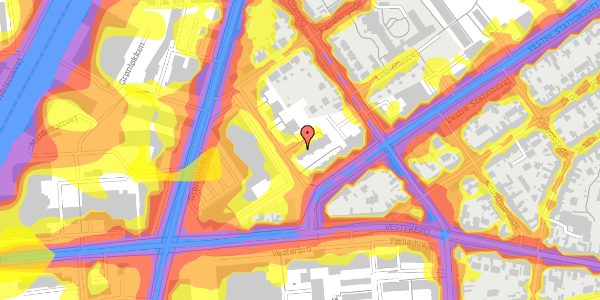 Trafikstøjkort på Kanslergade 30A, 5000 Odense C