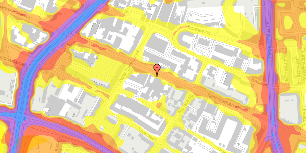 Trafikstøjkort på Rentemestervej 43, st. , 2400 København NV