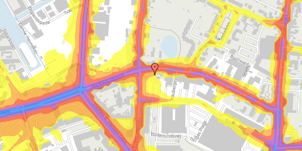 Trafikstøjkort på Tolderlundsvej 19, 2. 4, 5000 Odense C