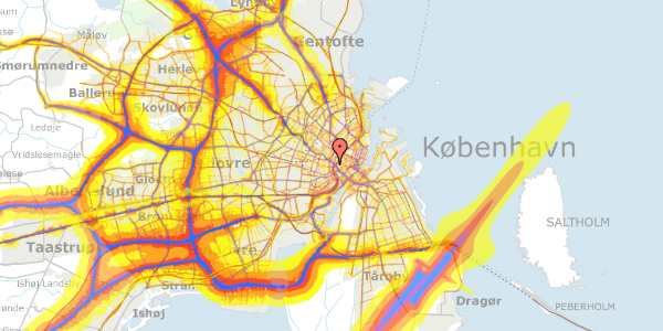 Trafikstøjkort på Nyropsgade 24, 1602 København V