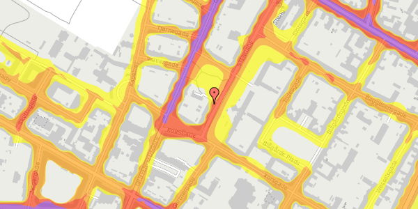 Trafikstøjkort på Stengade 52B, 2200 København N