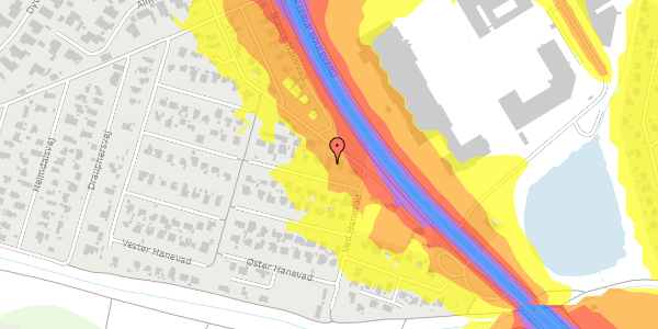 Trafikstøjkort på Øster Hanevad 6, 2740 Skovlunde
