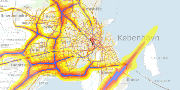 Trafikstøjkort på Gammel Kongevej 55, 1610 København V