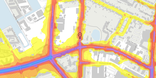 Trafikstøjkort på Tolderlundsvej 24C, 5000 Odense C