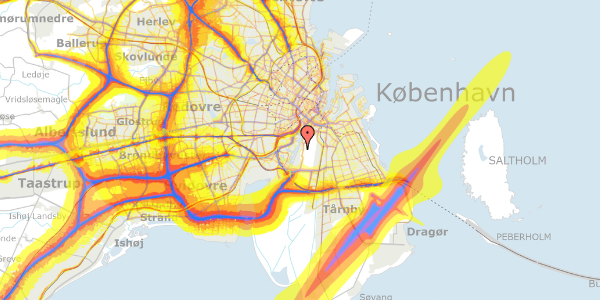 Trafikstøjkort på Rundholtsvej 56, 6. 2, 2300 København S