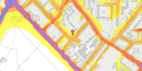 Trafikstøjkort på Meinungsgade 13, 2200 København N