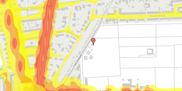 Trafikstøjkort på Roskildevej 54G, 2000 Frederiksberg