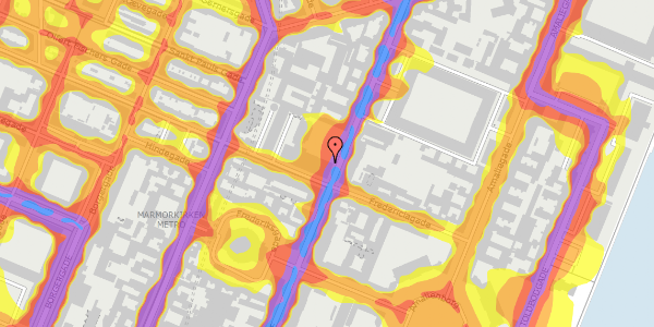 Trafikstøjkort på Bredgade 59, 1260 København K