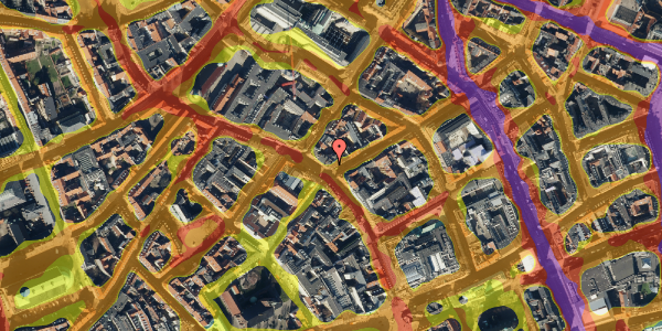 Trafikstøjkort på Kronprinsensgade 1, st. tv, 1114 København K