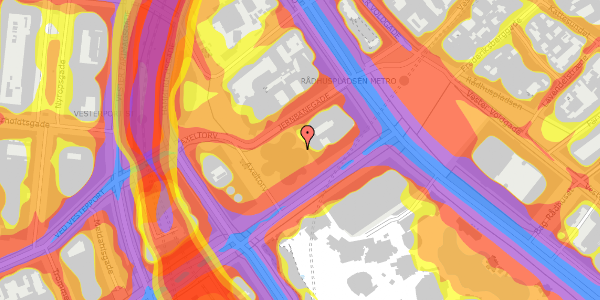 Trafikstøjkort på Vesterbrogade 2R, 1620 København V